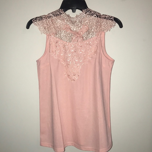 Ladies Blouse W/Lace Detail - Picture 1 of 3